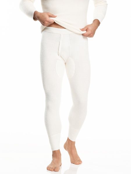 Medima Unterwäsche Unterziehhose (100% feinste Angora) lang weiss Herren (Gr. XL-XXL)
